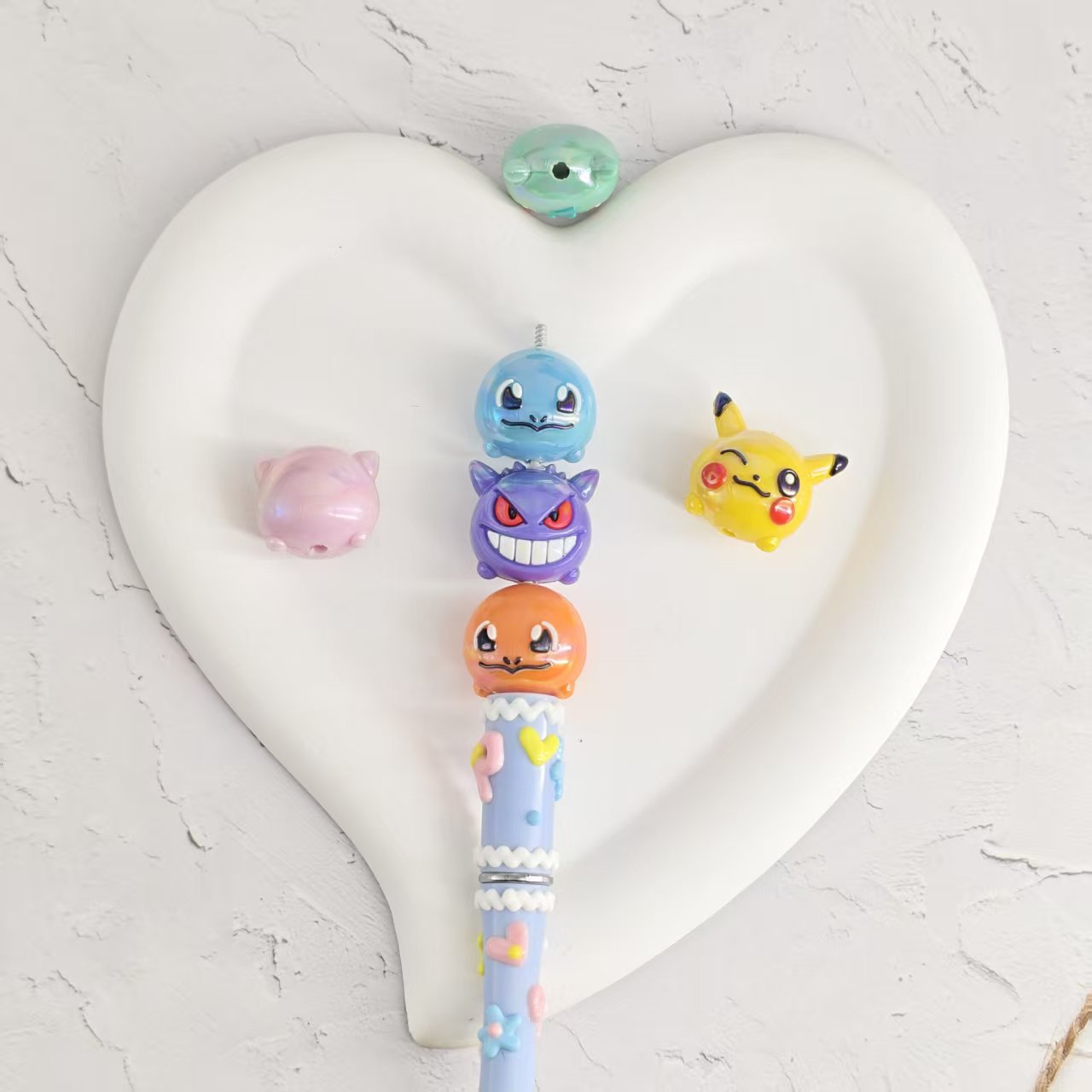 Penn Reel Fierce - 10 adet Pokemon Gengar Pikachu PVC